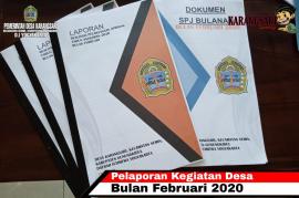 LAPORAN REALISASI PELAKSANAAN APBDesa BULAN FEBRUARI TAHUN 2020